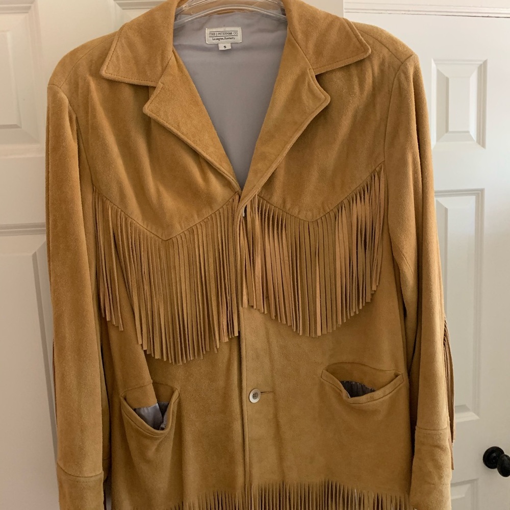 The J. Petermen Co. Deer suede fringe jacket